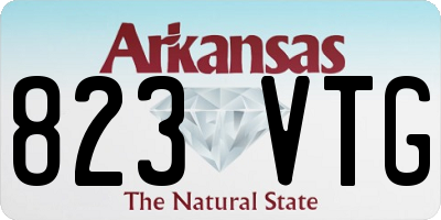 AR license plate 823VTG
