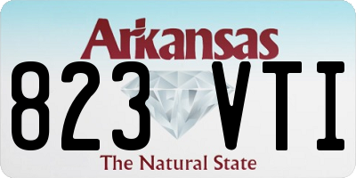 AR license plate 823VTI
