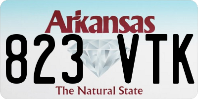 AR license plate 823VTK