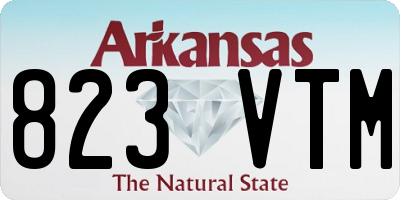 AR license plate 823VTM