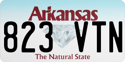 AR license plate 823VTN
