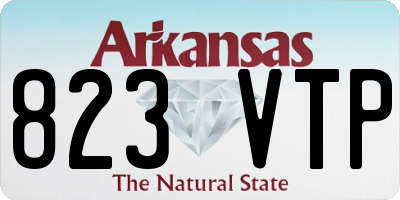 AR license plate 823VTP