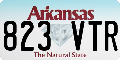 AR license plate 823VTR