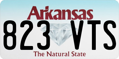 AR license plate 823VTS