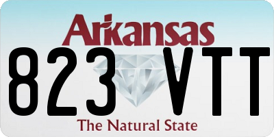 AR license plate 823VTT