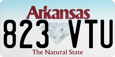 AR license plate 823VTU