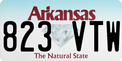 AR license plate 823VTW