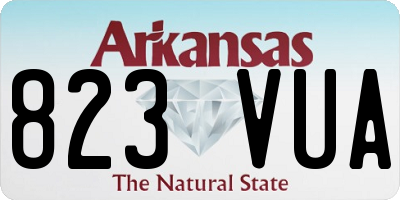 AR license plate 823VUA