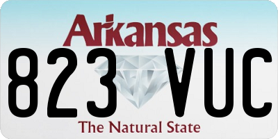 AR license plate 823VUC