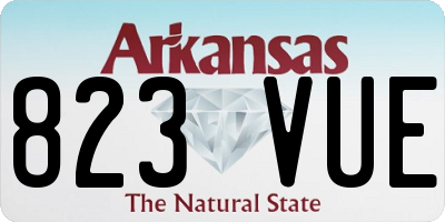 AR license plate 823VUE