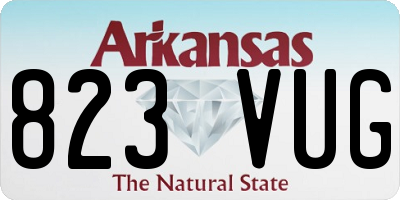 AR license plate 823VUG