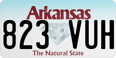 AR license plate 823VUH