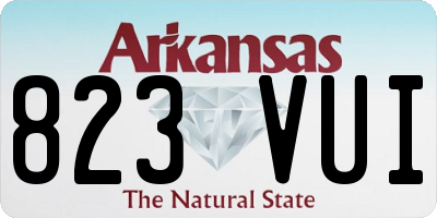 AR license plate 823VUI