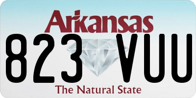 AR license plate 823VUU