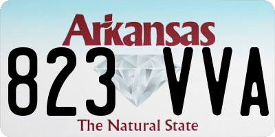 AR license plate 823VVA