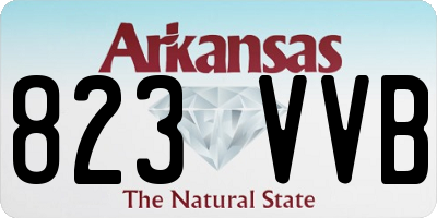 AR license plate 823VVB