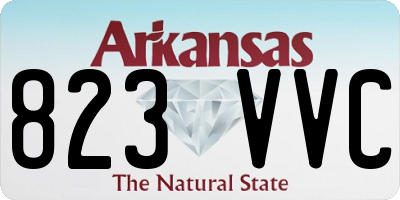 AR license plate 823VVC