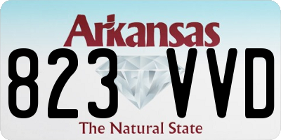 AR license plate 823VVD