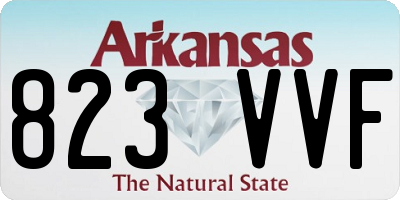AR license plate 823VVF