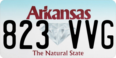AR license plate 823VVG