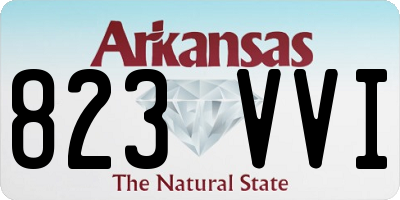 AR license plate 823VVI