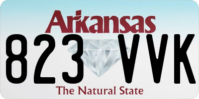 AR license plate 823VVK