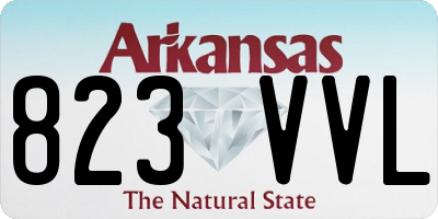 AR license plate 823VVL