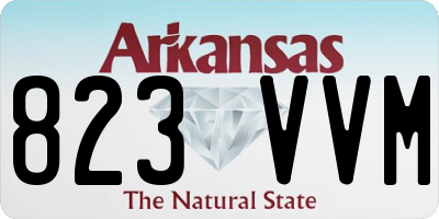 AR license plate 823VVM