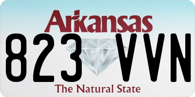 AR license plate 823VVN