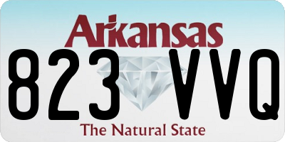 AR license plate 823VVQ