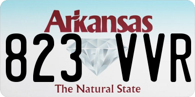 AR license plate 823VVR