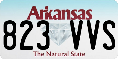 AR license plate 823VVS
