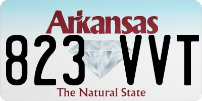 AR license plate 823VVT