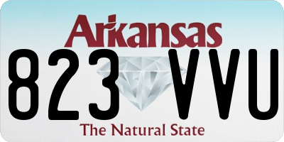 AR license plate 823VVU