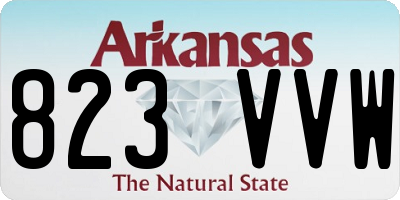 AR license plate 823VVW