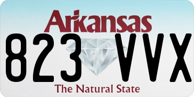 AR license plate 823VVX