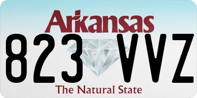 AR license plate 823VVZ