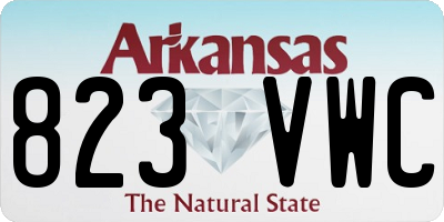 AR license plate 823VWC