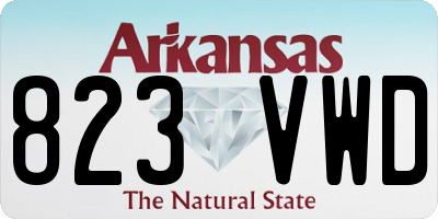 AR license plate 823VWD