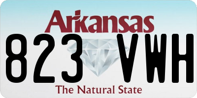 AR license plate 823VWH