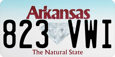 AR license plate 823VWI