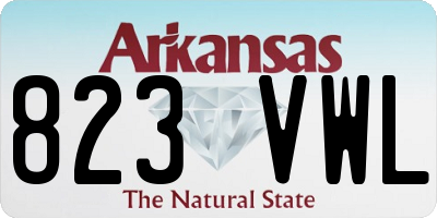 AR license plate 823VWL