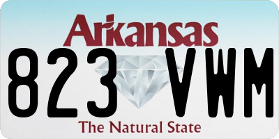 AR license plate 823VWM