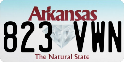 AR license plate 823VWN