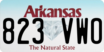 AR license plate 823VWO
