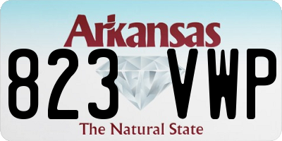 AR license plate 823VWP