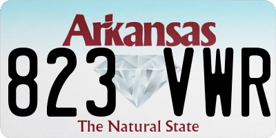 AR license plate 823VWR