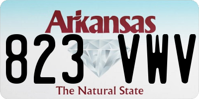 AR license plate 823VWV