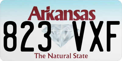 AR license plate 823VXF