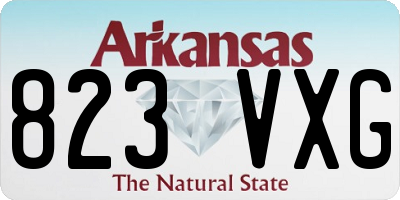AR license plate 823VXG